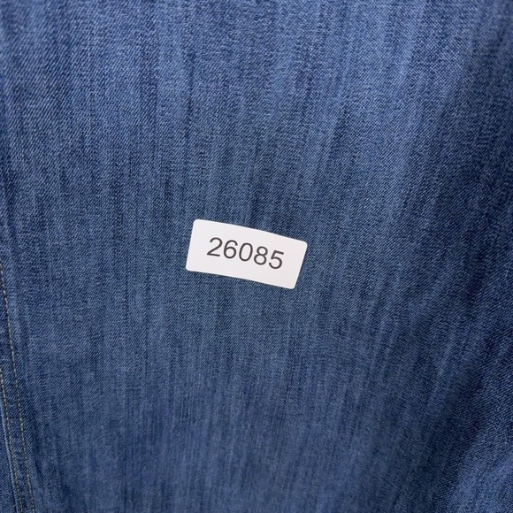 Gap Dress Womens XL Blue Denim Indigo Long Sleeve Shirt Western Shift Popover - Picture 10 of 10